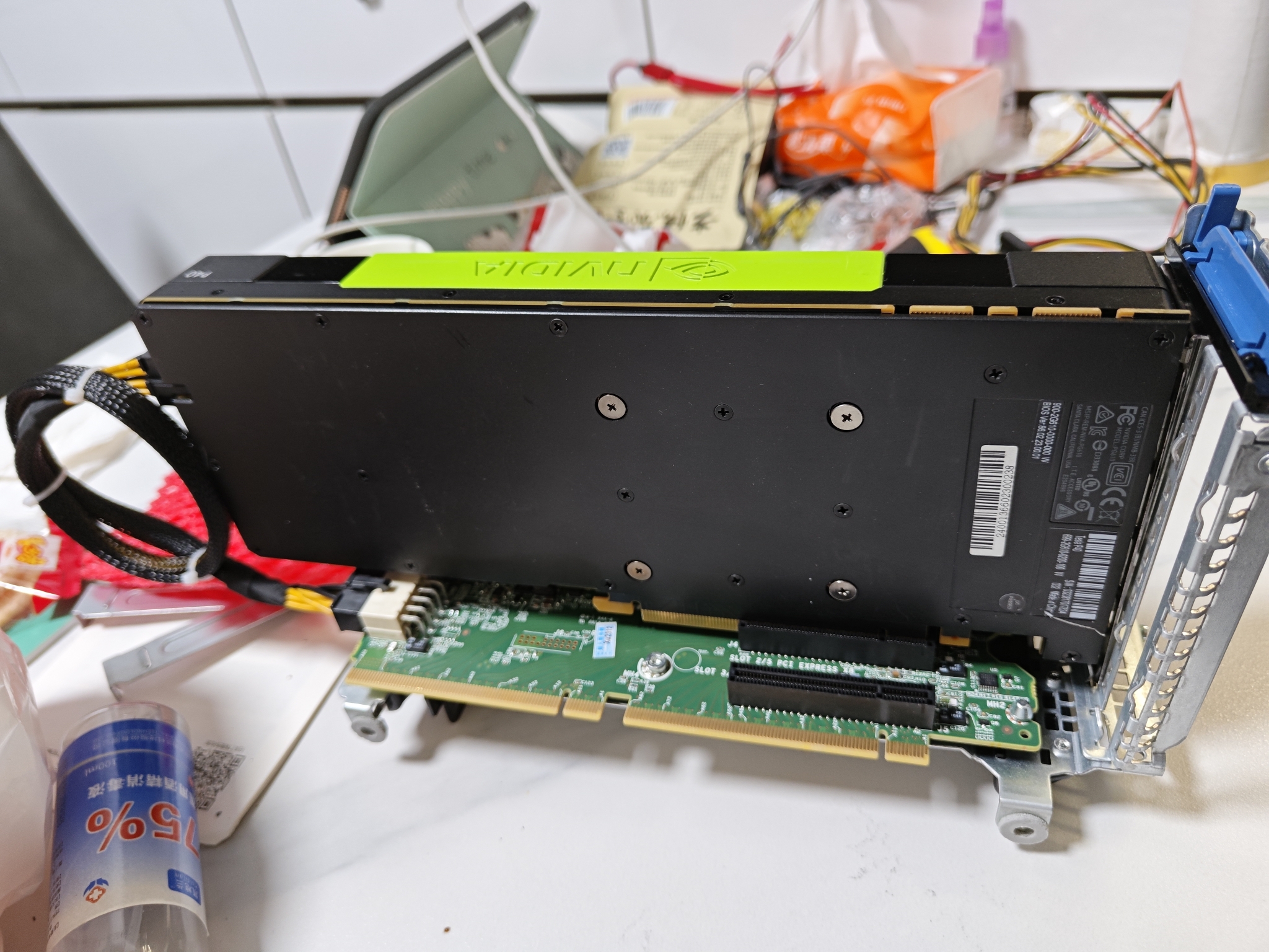 HP DL380P Gen8服务器安装NVIDIA TESLA P40 GPN计算卡-未来往事